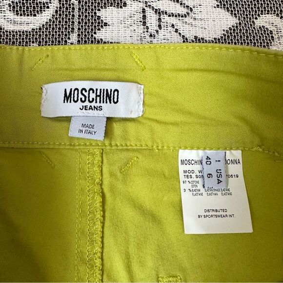 Vintage 90’s Moschino Bright Green Low Rise Pants - Picture 14 of 16